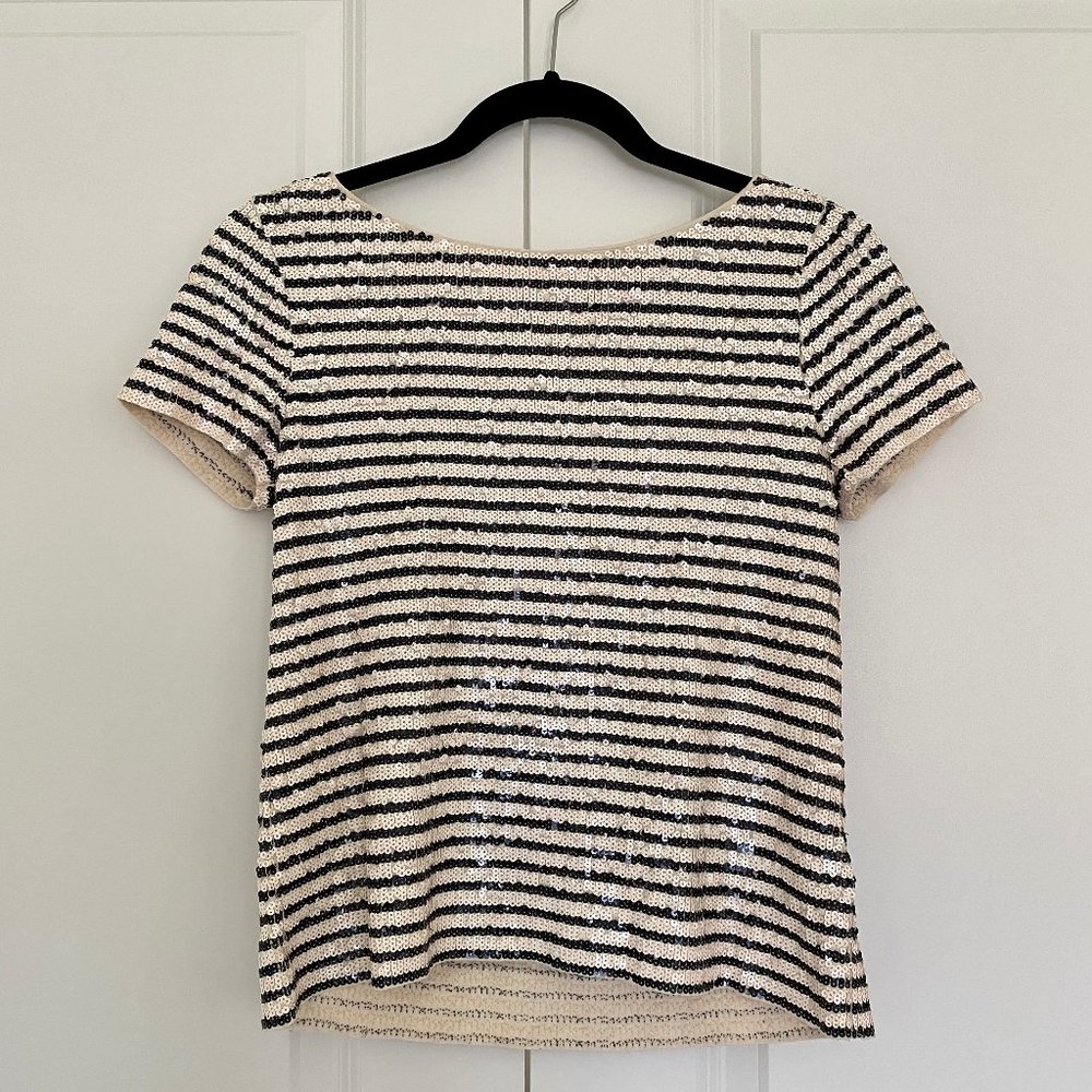 JCrew Sequin Tee, XS
